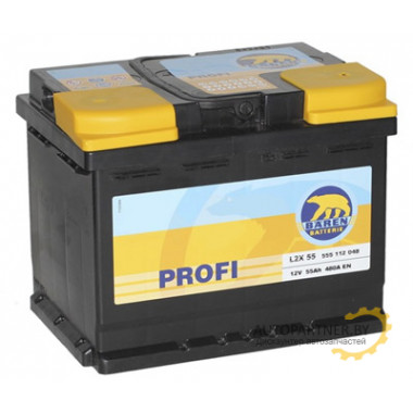 Аккумулятор BAREN Profi 480A 55 а/ч / 7905681