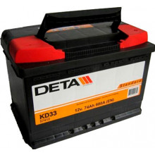 Аккумулятор DETA Standart (R+) 12V 90А/ч / DC900