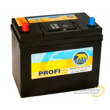 Аккумулятор BAREN Profi 360A 45 а/ч / 7905676