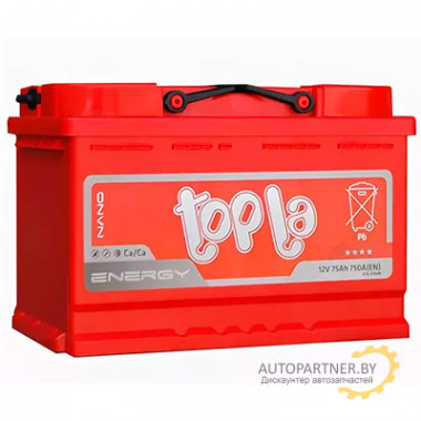 Аккумулятор TOPLA Energy (L+) 75 А/ч / 108375