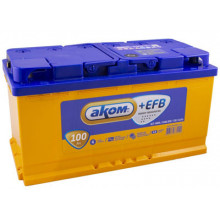 Аккумулятор AKOM 6СТ-100 Евро+EFB 100 А/ч / 6СТ1000EFB