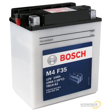 Аккумулятор BOSCH FP M4F 12V 14AH 190A / 0092M4F350