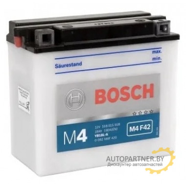Аккумулятор BOSCH FP M4F 12V 18AH 200A R+ (YB18L-A) Y7 / 0092M4F420