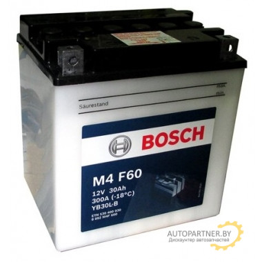 Аккумулятор BOSCH FP M4F 12V 30AH 300A / 0092M4F600