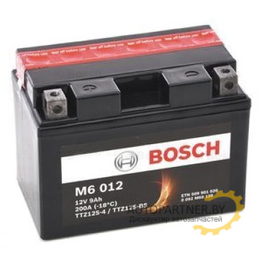 Аккумулятор BOSCH AGM M6 12V 9AH 200A / 0092M60120