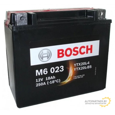 Аккумулятор BOSCH AGM M6 12V 18AH 260A / 0092M60240