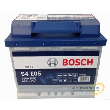 Аккумулятор BOSCH EFB 12V 60AH 560A ETN 0(R+) B13 / 0092S4E050