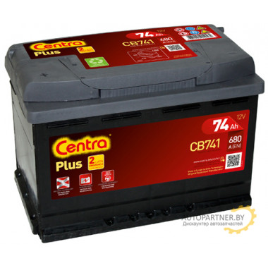 Аккумулятор Centra 12V 74Ah 680A / CB741