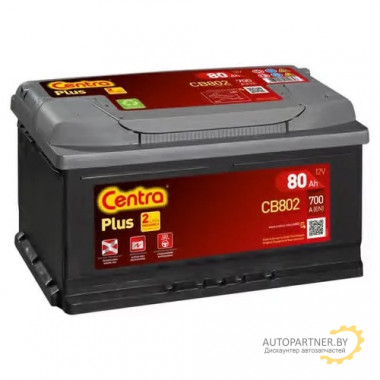 Аккумулятор Centra 12V 80Ah 700A ETN 0(R+) B13 / CB802