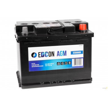 Аккумулятор EDCON 60Ah 660A / DC60660R