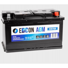 Аккумулятор EDCON AGM 80Ah 760A / DC80760R