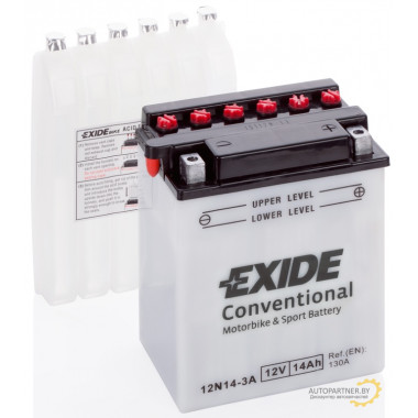 Аккумулятор EXIDE 12V 14AH 130A (JIS) / 12N143A