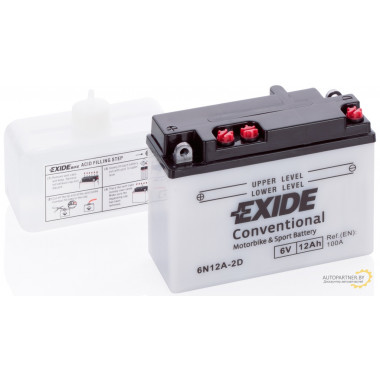 Аккумулятор EXIDE 6V 12AH 100A / 6N12A2D