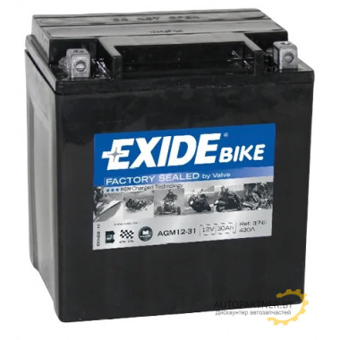 Аккумулятор EXIDE AGM 12V 30AH 430A / AGM1231