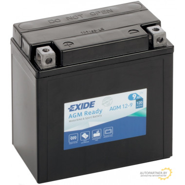 Аккумулятор EXIDE AGM 12V 9AH 120A / AGM129