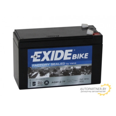 Аккумулятор EXIDEAGM 7Ah 85A / AGM127F