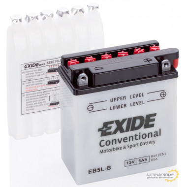 Аккумулятор EXIDE 12 V 5 AH 65 A ETN 0 B0 / EB5LB