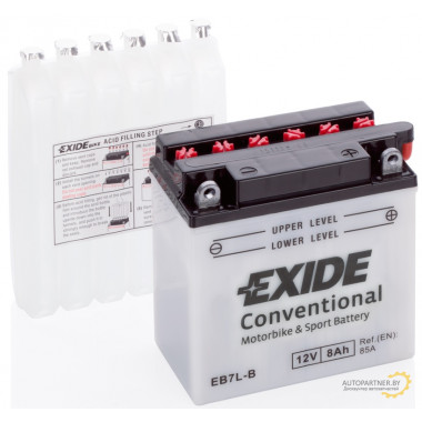 Аккумулятор EXIDE 12 V 8 AH 85 A ETN 0 B0 / EB7LB