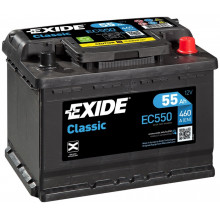 Аккумулятор EXIDE 12V 55AH 460A ETN 0(R+) B13 / EC550