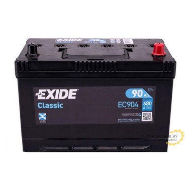 Аккумулятор EXIDE 12V 90AH 680A ETN 0(R+) Korean B1 / EC904