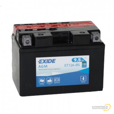 Аккумулятор EXIDE AGM 12 V 9.5 AH 130 A ETN 1 B0 / ET12ABS