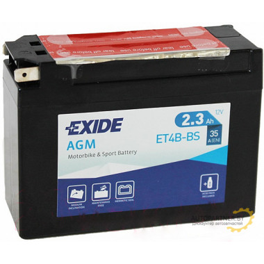 Аккумулятор EXIDE AGM 12 V 2.3 AH 35 A ETN 4 B0 / ET4BBS