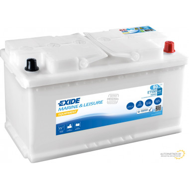 Аккумулятор EXIDE 12 V 80 AH 600 A ETN 0 B13 / ET550