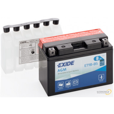 Аккумулятор EXIDE AGM 12 V 8 AH 110 A ETN 1 B0 / ET9BBS