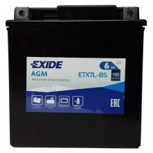 Аккумулятор EXIDE AGM 12 V 6 AH 100 A ETN 0 B0 / ETX7LBS