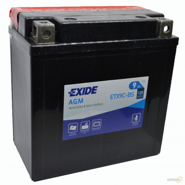 Аккумулятор EXIDE AGM 12 V 9 AH 120 A ETN 1 B0 / ETX9CBS
