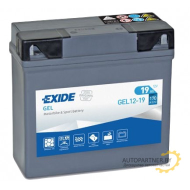 Аккумулятор EXIDE GEL 19Ah 170A / GEL1219