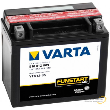 Аккумулятор VARTA AGM 12V 10Ah 90A / 510012009