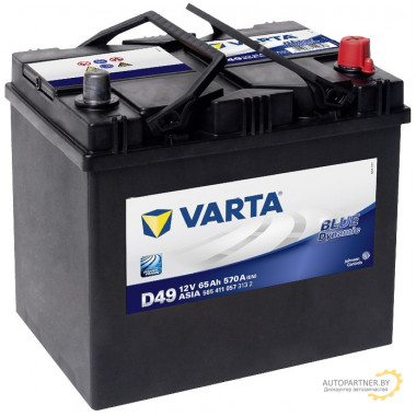 Аккумулятор VARTA 12V 65Ah 570A (R+) / 565411057