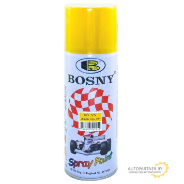 Краска акриловая желтая BOSNY 400мл / BS25