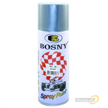 Краска акриловая серебряная BOSNY 400мл / BS36