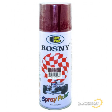 Краска акриловая бордовая BOSNY 400мл / BS38
