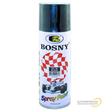 Краска акриловая черная BOSNY 400мл / BS39
