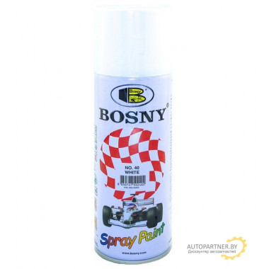 Краска акриловая белая BOSNY 400мл / BS40