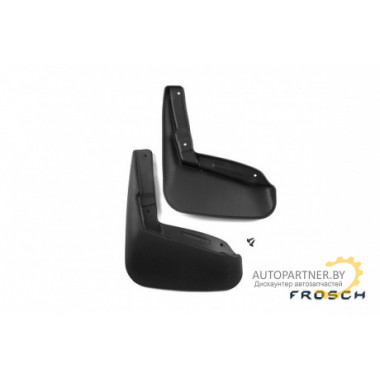 Брызговики задние FROSCH HAVAL H2 2014 (внедорожник) полиуретановые в пакете 2шт / NLF.99.01.E13