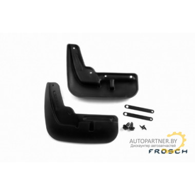 Брызговики передние FROSCH DONGFENG H30 2014 (хэтчбек) полиуретановые в пакете 2шт / NLF.96.02.F11