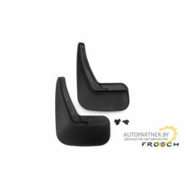 Брызговики задние FROSCH GEELY MK Cross  2010 (хэтчбек) полиуретановые в пакете 2шт / NLF.75.04.E11