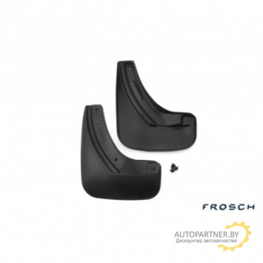 Брызговики задние FROSCH SKODA OCTAVIA 2013 (седан) полиуретановые в пакете 2шт / NLF.45.16.E10