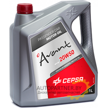 Моторное масло CEPSA AVANT 20W50 / 512614190 (1л)