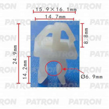 Держатель пластмассовый PATRON Lexus, Toyota / P37-0007