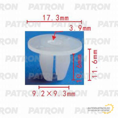 Фиксатор вилки кпп зажимной PATRON (серый) Lexus, Subaru, Toyota / P37-0014