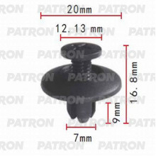 Клипса пластмассовая PATRON Lexus, Suzuki, Toyota / P37-0025
