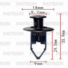 Клипса пластмассовая PATRON Lexus, Mazda, Toyota / P37-0026