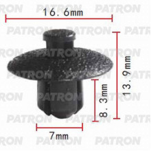 Клипса пластмассовая PATRON Lexus, Toyota / P37-0031