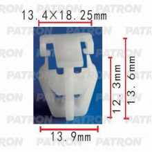Клипса пластмассовая PATRON Acura, Honda / P37-0032