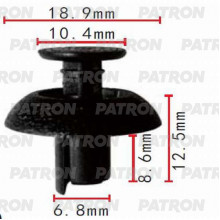 Клипса пластмассовая PATRON Lexus, Toyota / P37-0035
